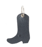 Lil’ Wrangler Leather Key Fob in Cocoa Flame