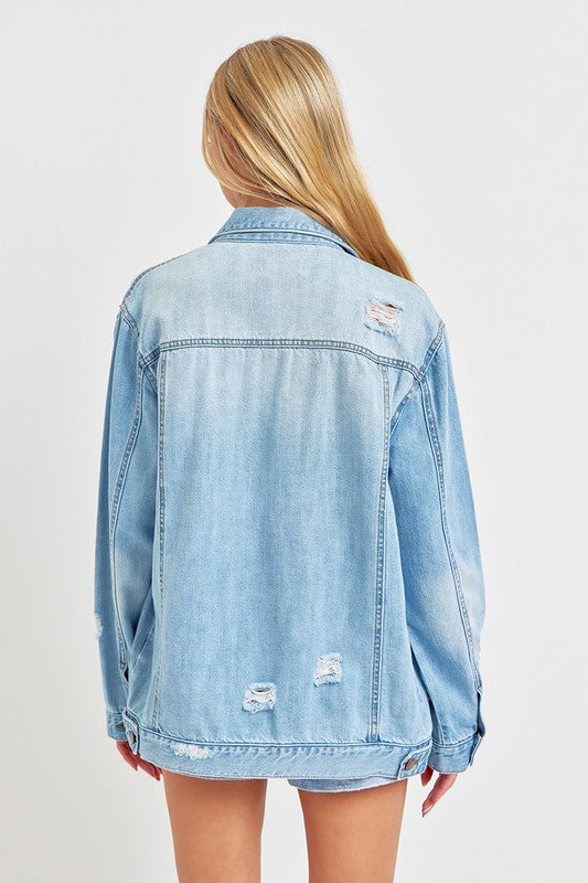 Loose Fit 90s Distressed Jacket