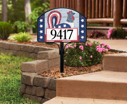 Lori Siebert America the Beautiful Yard DeSign 14" x 10"