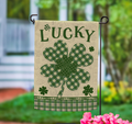 Lucky Clover Suede Flag