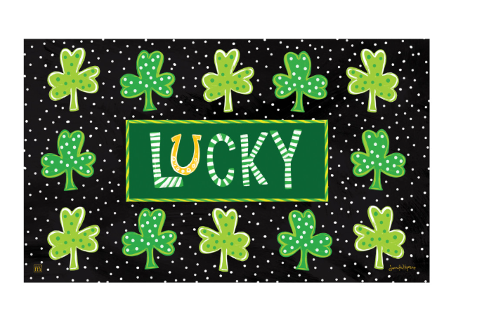 Lucky Horse Shoe & Shamrocks MatMate