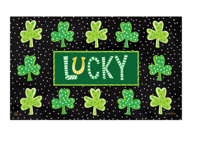 Lucky Horse Shoe & Shamrocks MatMate