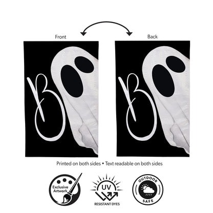 Boo Ghost Moire Flag, House