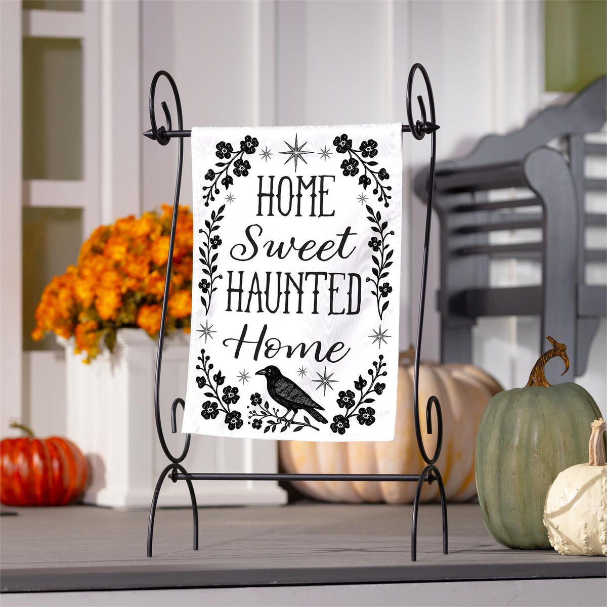 Home Sweet Haunted Home Moire Flag