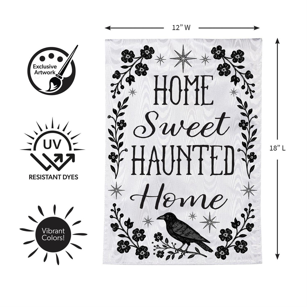 Home Sweet Haunted Home Moire Flag