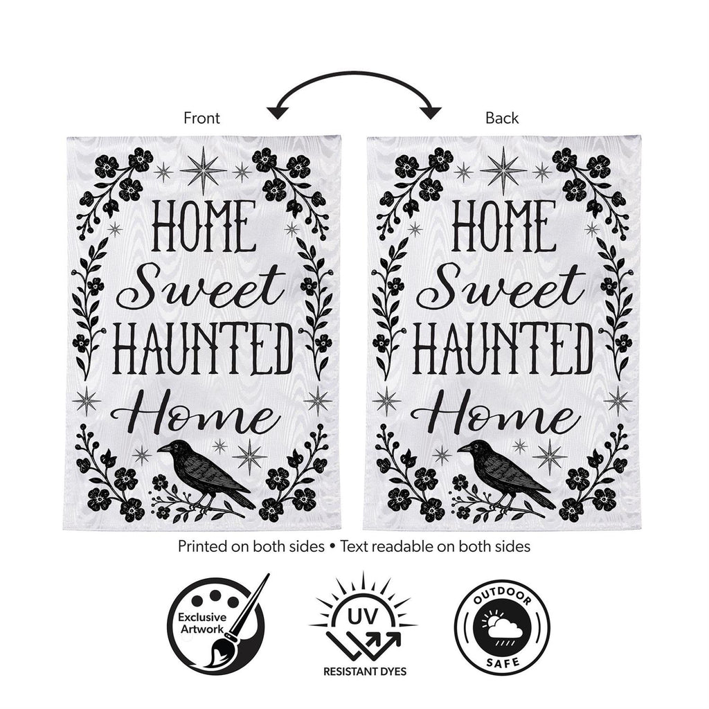 Home Sweet Haunted Home Moire Flag
