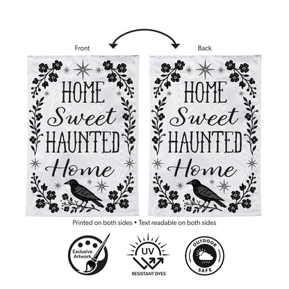 Home Sweet Haunted Home Moire Flag