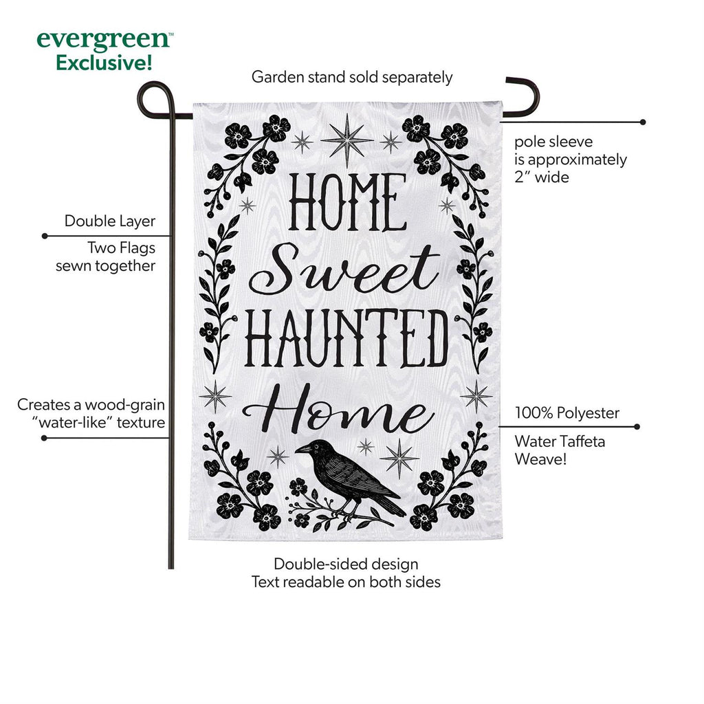 Home Sweet Haunted Home Moire Flag