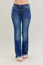 Judy Blue Mid-Rise Non-Distressed Hem Bootcut