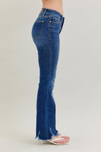 Judy Blue Mid-Rise Non-Distressed Hem Bootcut