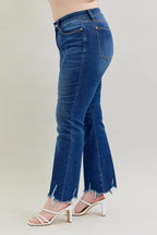 Judy Blue Mid-Rise Non-Distressed Hem Bootcut
