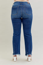 Judy Blue Mid-Rise Non-Distressed Hem Bootcut