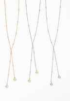 Min Lariat Layered Necklace