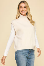 Gabby Mock Neck Sweater Vest