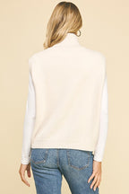 Gabby Mock Neck Sweater Vest