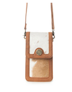 Myra Lasso Lane Hairon Leather Bag in Chestnut Hide - Chestnut Hide