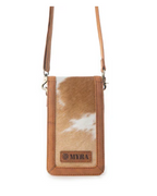 Myra Lasso Lane Hairon Leather Bag in Chestnut Hide - Chestnut Hide