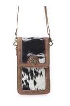 Myra Lasso Lane Hairon Leather Bag in Snowhide