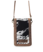 Myra Lasso Lane Hairon Leather Bag in Snowhide