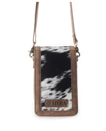 Myra Lasso Lane Hairon Leather Bag in Snowhide