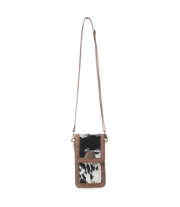 Myra Lasso Lane Hairon Leather Bag in Snowhide