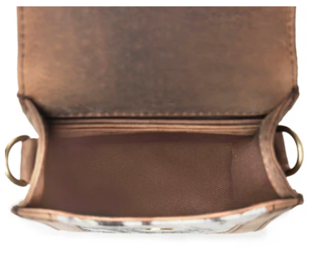 Myra Lasso Lane Hairon Leather Bag in Snowhide