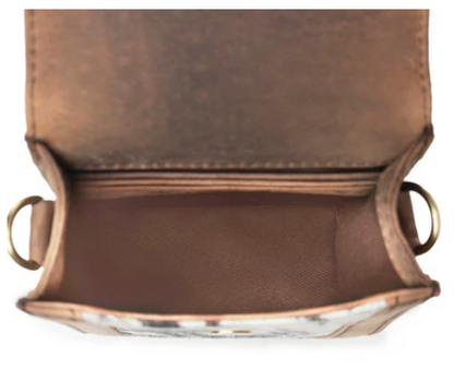 Myra Lasso Lane Hairon Leather Bag in Snowhide