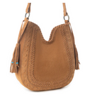 Myra Savannah Sunset Fringed Leather Bag in Deep Mocha - Deep Mocha