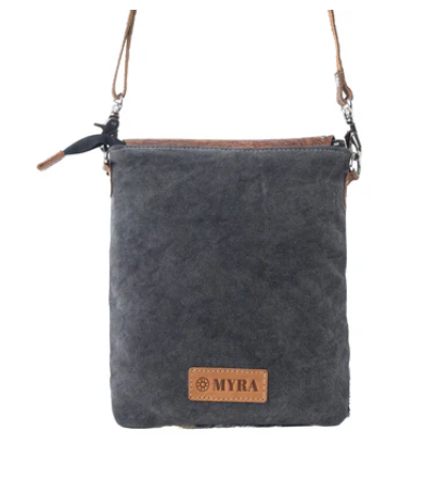 Myra Stonebrook Canvas & Hairon Bag in Spotted Ivory - Spotted Ivory