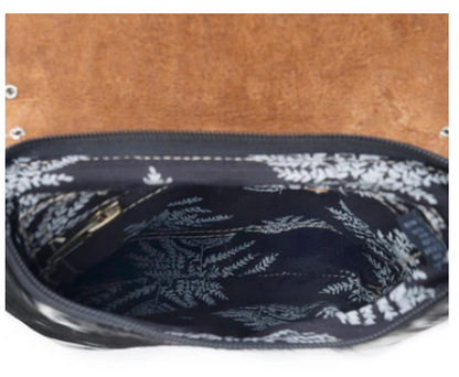 Myra Stonebrook Canvas & Hairon Bag in Spotted Ivory - Spotted Ivory
