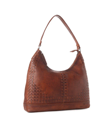 Myra Zidana Winchester Loop Veg Tanned Leather Shoulder Bag in Maple Glaze - Maple Glaze