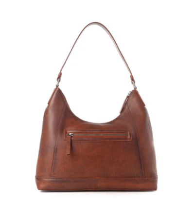 Myra Zidana Winchester Loop Veg Tanned Leather Shoulder Bag in Maple Glaze - Maple Glaze
