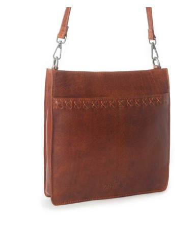Myra Zidana Mirelle Woven Veg Tanned Leather Sling Bag in Aged Copper - Aged Copper