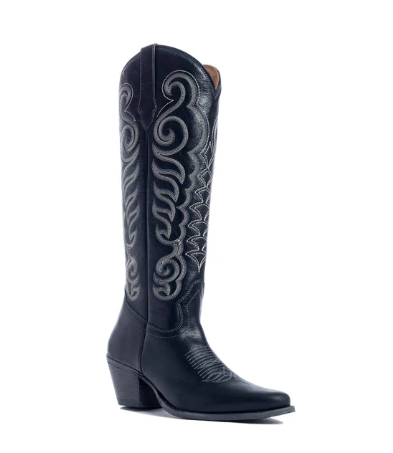 Nalejandra Boots in Ebony - Black