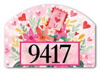 Nicole DeCamp Valentine Flowers Yard DeSign 14" x 10"