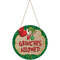 No Grinches Allowed Door Decor