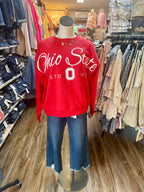 Ohio State Buckeyes Alexus Script Crew Neck Sweatshirt