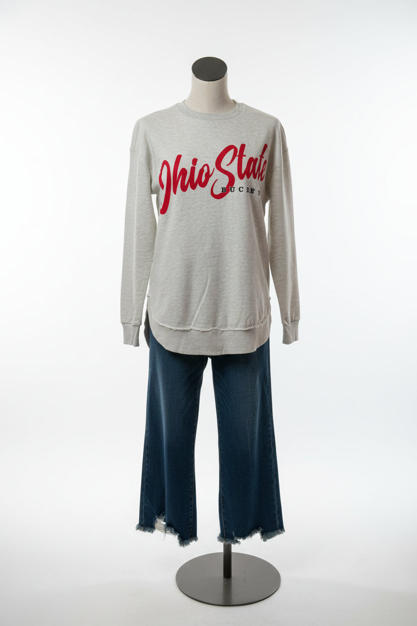 Ohio State Buckeyes Home Team Melange Poncho