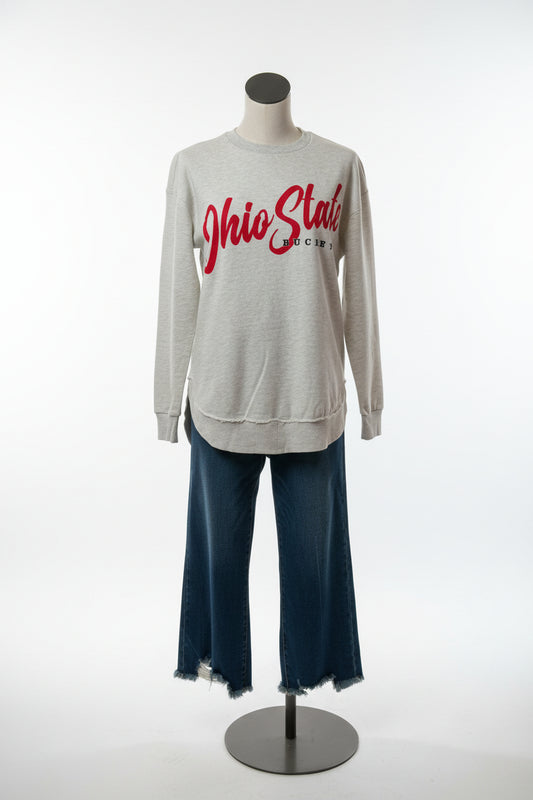 Ohio State Buckeyes Home Team Melange Poncho