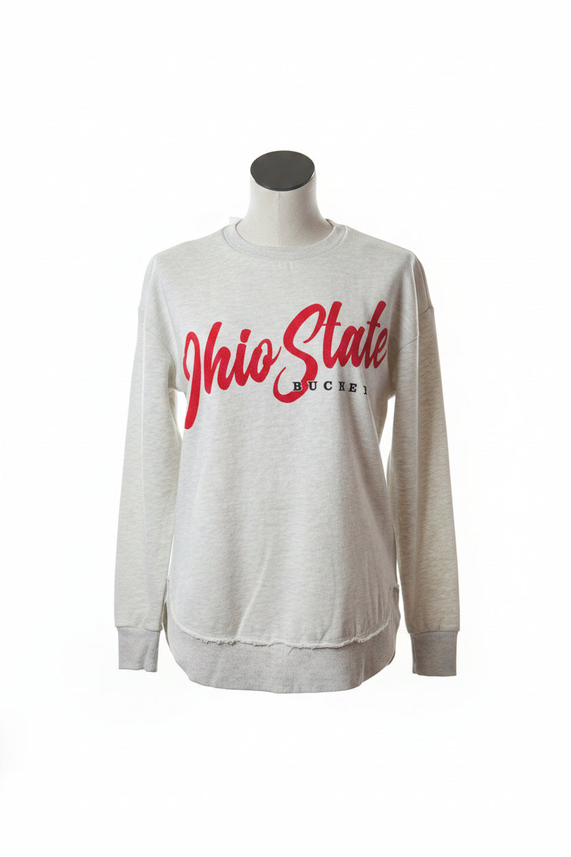 Ohio State Buckeyes Home Team Melange Poncho