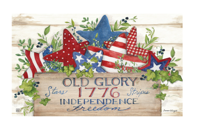 Old Glory Patriotic Stars MatMate
