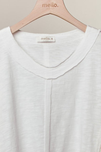 Mitzi Oversized Top with Crochet Panels