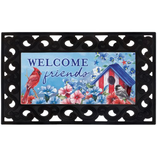 Patriotic Birdhouses Mini Mat