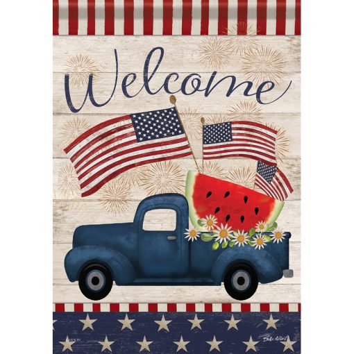 Patriotic Truck Flag