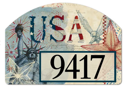 Patriotic Collage Yard Design