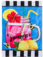 Pink Lemonade Applique Flag