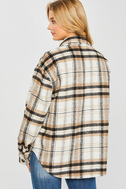 Carmen Plaid Bust Pocket Shacket