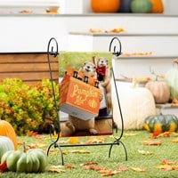 Pumpkin Ale Suede Garden Flag
