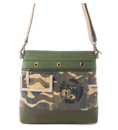 Ranger’s Day Crossbody Bag in Army Camo Green