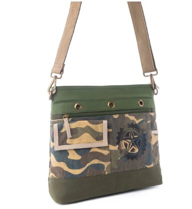 Ranger’s Day Crossbody Bag in Army Camo Green